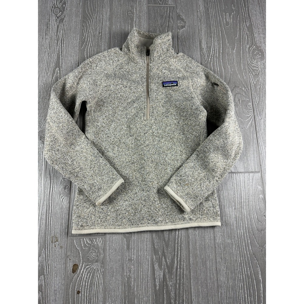 Patagonia Better Sweater 1/4 Zip Pullover Gray Womens XXS 25527